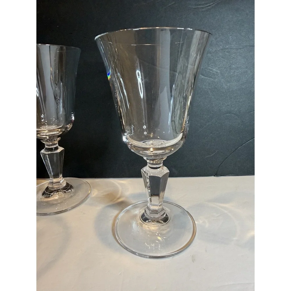 Miller Rogaska Alfresco Clear Wine Glasses Set of 8 Crystal 6 3/4”